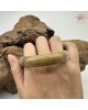 【肌容雪】天然緬甸A貨黃翡翠特色正圈手鐲 編號594(鐲圍55.7mm#17.5號)