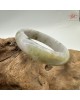 【肌容雪】天然緬甸A貨皇家綠飄花翡翠正圈手鐲 編號595(鐲圍61.2mm#19.5號)