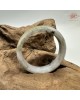 【肌容雪】天然緬甸A貨皇家綠飄花翡翠正圈手鐲 編號595(鐲圍61.2mm#19.5號)