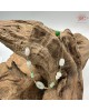 【肌容雪】天然緬甸A貨冰綠翡翠平安扣手鍊 編號596