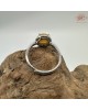 【肌容雪】天然緬甸A貨黃翡翠蛋面戒指 編號598(戒圍17.7mm#12號)