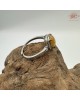 【肌容雪】天然緬甸A貨黃翡翠蛋面戒指 編號598(戒圍17.7mm#12號)