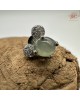 【肌容雪】天然緬甸A貨綠翡翠米妮造型耳針 編號599