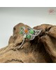 【肌容雪】天然緬甸A貨綠黃翡翠蜻蜓造型胸針 編號600