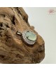 【肌容雪】天然緬甸A貨冰綠翡翠蛋面鑲鑽吊墜 編號604