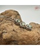 【肌容雪】天然緬甸A貨冰綠翡翠三顆蛋面鑲鑽項鍊 編號605