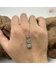 【肌容雪】天然緬甸A貨冰綠翡翠三顆蛋面鑲鑽項鍊 編號605