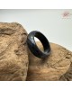 【肌容雪】天然緬甸A貨墨翡翠戒圈  編號617(戒圍18.2mm#14號)