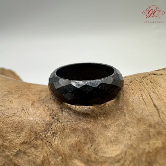 【肌容雪】天然緬甸A貨墨翡翠戒圈 編號621(戒圍17.3mm#10號)