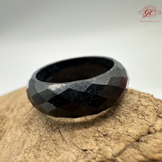 【肌容雪】天然緬甸A貨墨翡翠戒圈 編號621(戒圍17.3mm#10號)