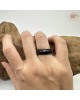 【肌容雪】天然緬甸A貨墨翡翠戒圈 編號621(戒圍17.3mm#10號)