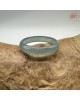 【肌容雪】天然緬甸A貨冰藍翡翠戒圈 編號624(戒圍18.7mm#15號)