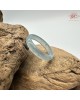 【肌容雪】天然緬甸A貨冰藍翡翠戒圈 編號625(戒圍17.2mm#10號)