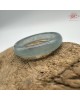 【肌容雪】天然緬甸A貨冰藍翡翠戒圈 編號625(戒圍17.2mm#10號)