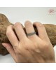 【肌容雪】天然緬甸A貨冰藍翡翠戒圈 編號625(戒圍17.2mm#10號)