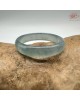 【肌容雪】天然緬甸A貨冰藍翡翠戒圈 編號626(戒圍16.6mm#10號)