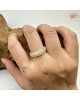 【肌容雪】天然緬甸A貨冰糖雪梨翡翠戒圈 編號629(戒圍18.9mm#15號)