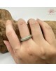 【肌容雪】天然緬甸A貨冰糖雪梨翡翠戒圈 編號631(戒圍17.2mm#10號)