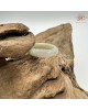 【肌容雪】天然緬甸A貨冰糖雪梨翡翠戒圈 編號633(戒圍18.7mm#15號)