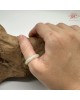 【肌容雪】天然緬甸A貨冰糖雪梨翡翠戒圈 編號633(戒圍18.7mm#15號)