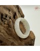 【肌容雪】天然緬甸A貨白底飄花翡翠戒圈 編號634(戒圍18.2mm#14號)