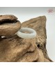 【肌容雪】天然緬甸A貨白月光翡翠戒圈 編號635(戒圍16.9mm#10號)