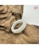 【肌容雪】天然緬甸A貨白月光翡翠戒圈 編號635(戒圍16.9mm#10號)