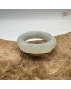 【肌容雪】天然緬甸A貨白月光翡翠戒圈 編號635(戒圍16.9mm#10號)