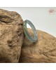 【肌容雪】天然緬甸A貨冰種青藍黃翡翠戒圈 編號636(戒圍15.1mm#7號)