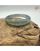 【肌容雪】天然緬甸A貨冰種青藍黃翡翠戒圈 編號636(戒圍15.1mm#7號)