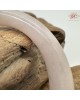 【肌容雪】天然緬甸A貨粉底點金翡翠圓條手鐲 編號644(鐲圍59.7mm#19號)