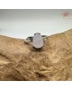 【肌容雪】天然緬甸A貨粉紫翡翠葫蘆造型可調節戒指 編號646(戒圍17.7mm#12號)