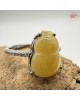 【肌容雪】天然緬甸A貨翡翠雞油葫蘆戒指 編號649(戒圍17.0mm#10號)