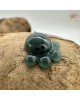 【肌容雪】天然緬甸A貨湖水綠翡翠動物腳掌造型耳針 編號658