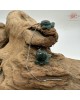 【肌容雪】天然緬甸A貨湖水綠翡翠動物腳掌造型耳針 編號658