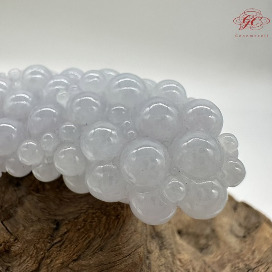 【肌容雪】天然緬甸A貨紫翡葡萄造型吊墜繩 編號660