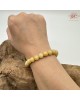 【肌容雪】天然緬甸A貨黃翡翠單圈串珠手串 編號662