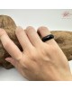 【肌容雪】天然緬甸A貨墨翠幾何切面戒圈 編號665(戒圍16.0mm#10號)