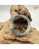【肌容雪】天然緬甸A貨烏雞翡翠戒圈 編號669(戒圍19.2mm#15號)