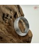 【肌容雪】天然緬甸A貨烏雞翡翠戒圈 編號669(戒圍19.2mm#15號)