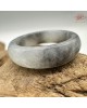 【肌容雪】天然緬甸A貨烏雞翡翠戒圈 編號669(戒圍19.2mm#15號)