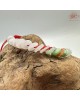 【肌容雪】天然緬甸A貨白翡翠平安扣手串 編號673