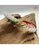 【肌容雪】天然緬甸A貨白翡翠平安扣手串 編號673