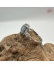 【肌容雪】天然緬甸A貨藍水蛋面翡翠可調節戒指 編號674(戒圍16.9mm#10號)