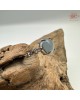 【肌容雪】天然緬甸A貨藍水蛋面翡翠可調節戒指 編號674(戒圍16.9mm#10號)