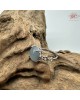 【肌容雪】天然緬甸A貨藍水蛋面翡翠可調節戒指 編號674(戒圍16.9mm#10號)