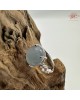 【肌容雪】天然緬甸A貨藍水蛋面翡翠可調節戒指 編號674(戒圍16.9mm#10號)