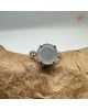 【肌容雪】天然緬甸A貨藍水蛋面翡翠可調節戒指 編號674(戒圍16.9mm#10號)