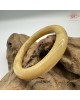 【肌容雪】天然緬甸A貨黃翡翠滿圈圓條手鐲 編號687(鐲圍54.4mm#17號)