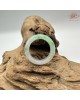【肌容雪】天然緬甸A貨綠翡翠飄花戒圈 編號688(戒圍17.7mm#12號)